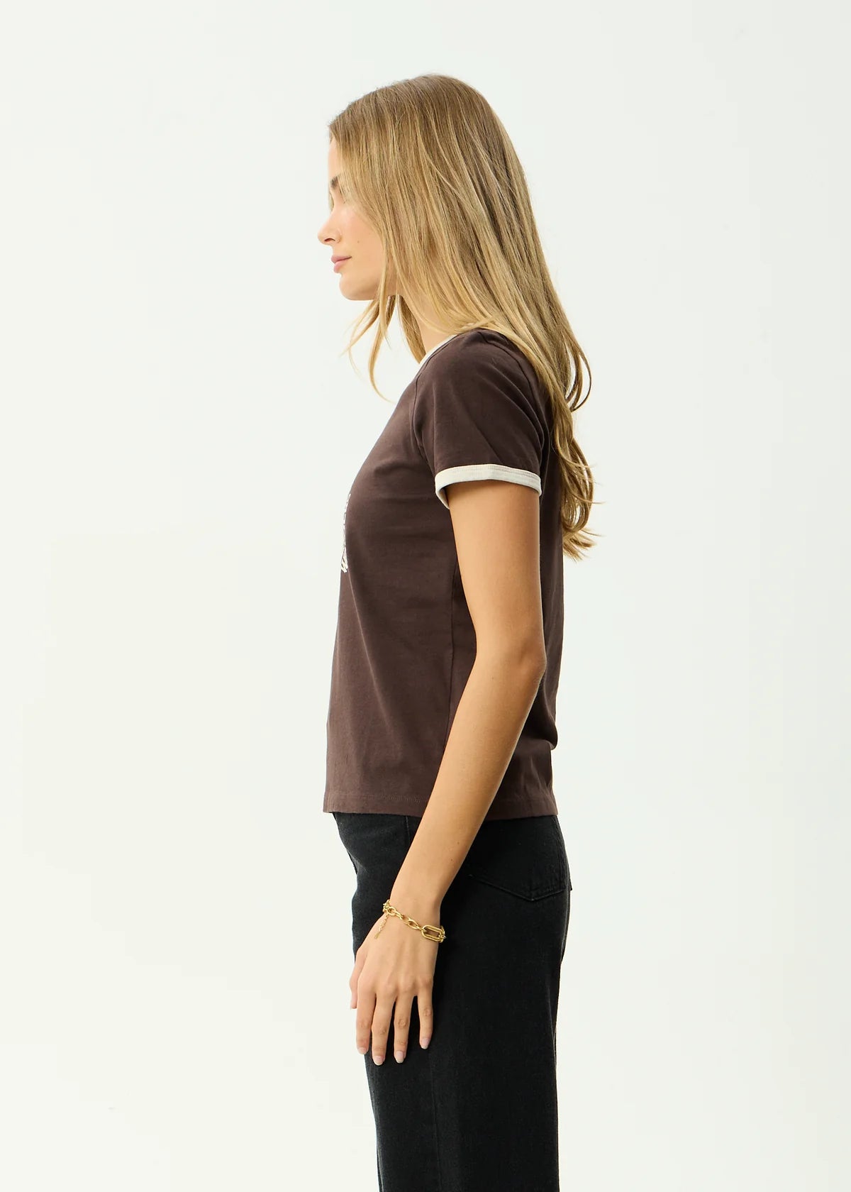 Afends Wonders Recycled Raglan Tee Coffee