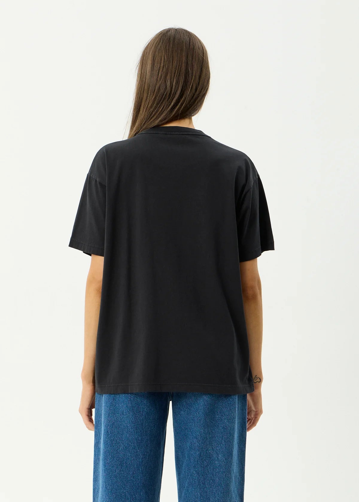 Afends Sea Siren Oversized Tee Stone Black