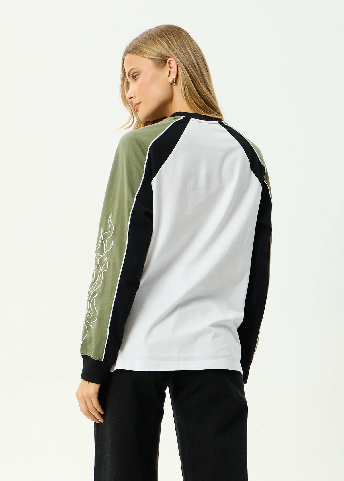 Afends Dirts Long Sleeve Tee Deep Olive