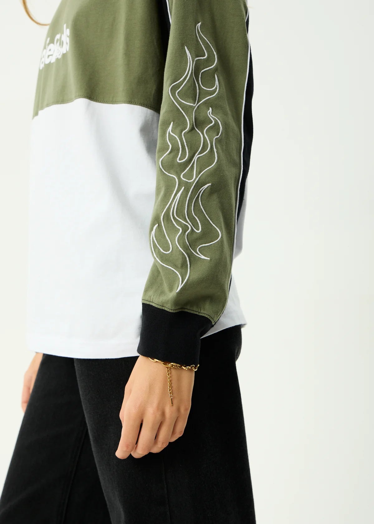 Afends Dirts Long Sleeve Tee Deep Olive