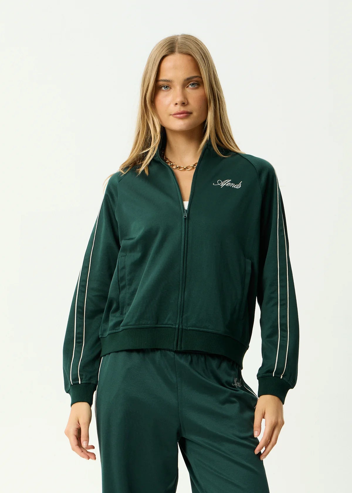 Afends Avenue Track Jacket Pine