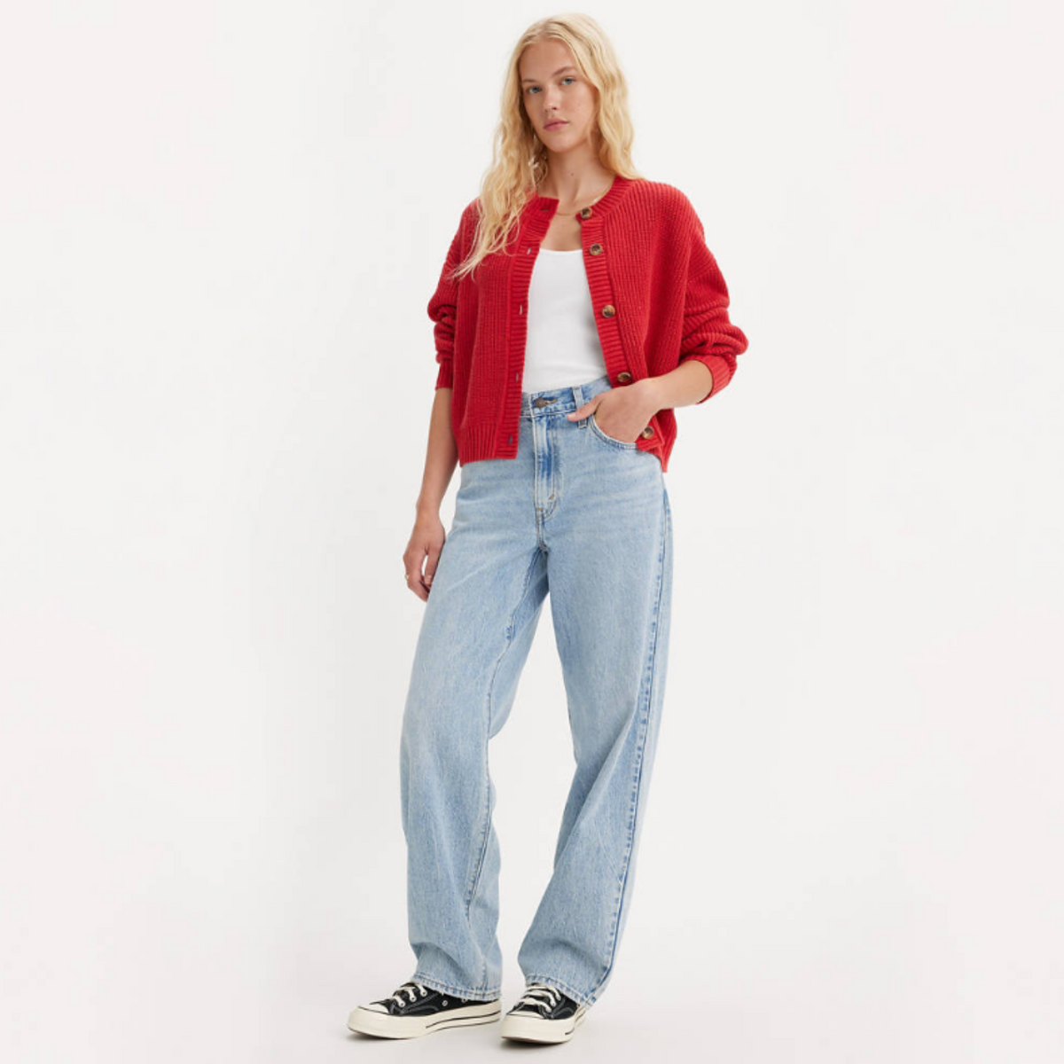 W BAGGY DAD JEAN