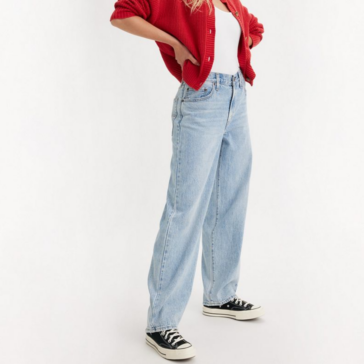 W BAGGY DAD JEAN