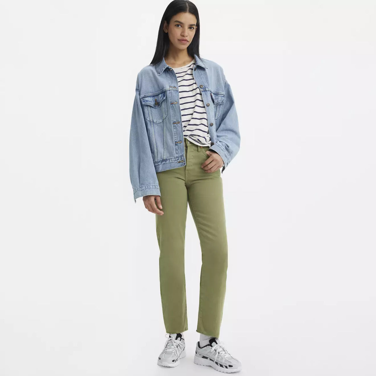 Levi's W Wedgie Straight Jean - Steeped Lichen Green