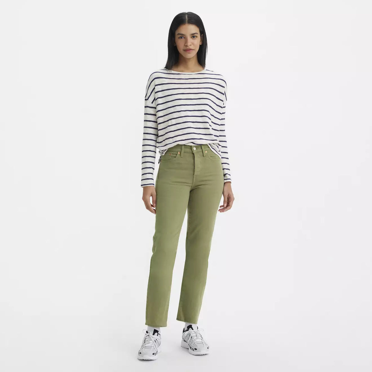 Levi's W Wedgie Straight Jean - Steeped Lichen Green