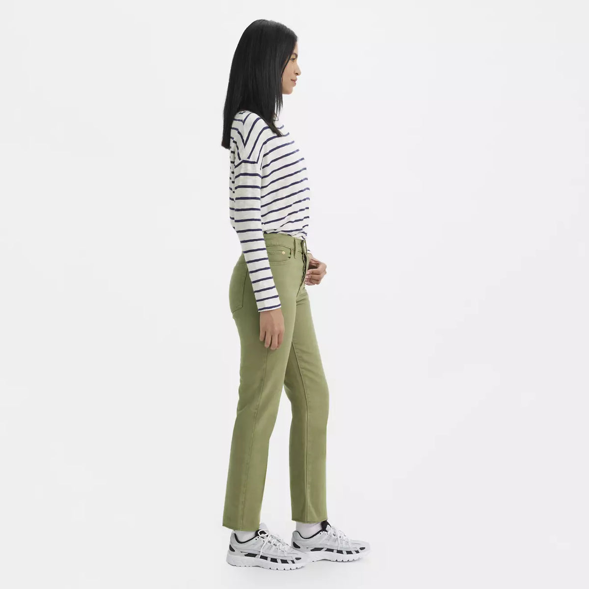 Levi's W Wedgie Straight Jean - Steeped Lichen Green