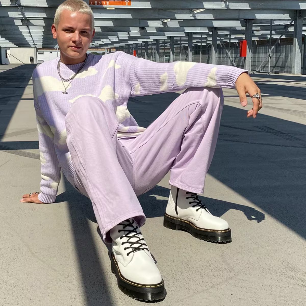 Dr. Martens White Jadon Boots