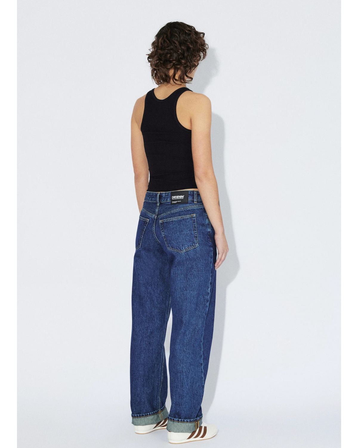Dr. Denim W Nika Mid Straight Jean Stream Dark Stream Dark Retro Vintage