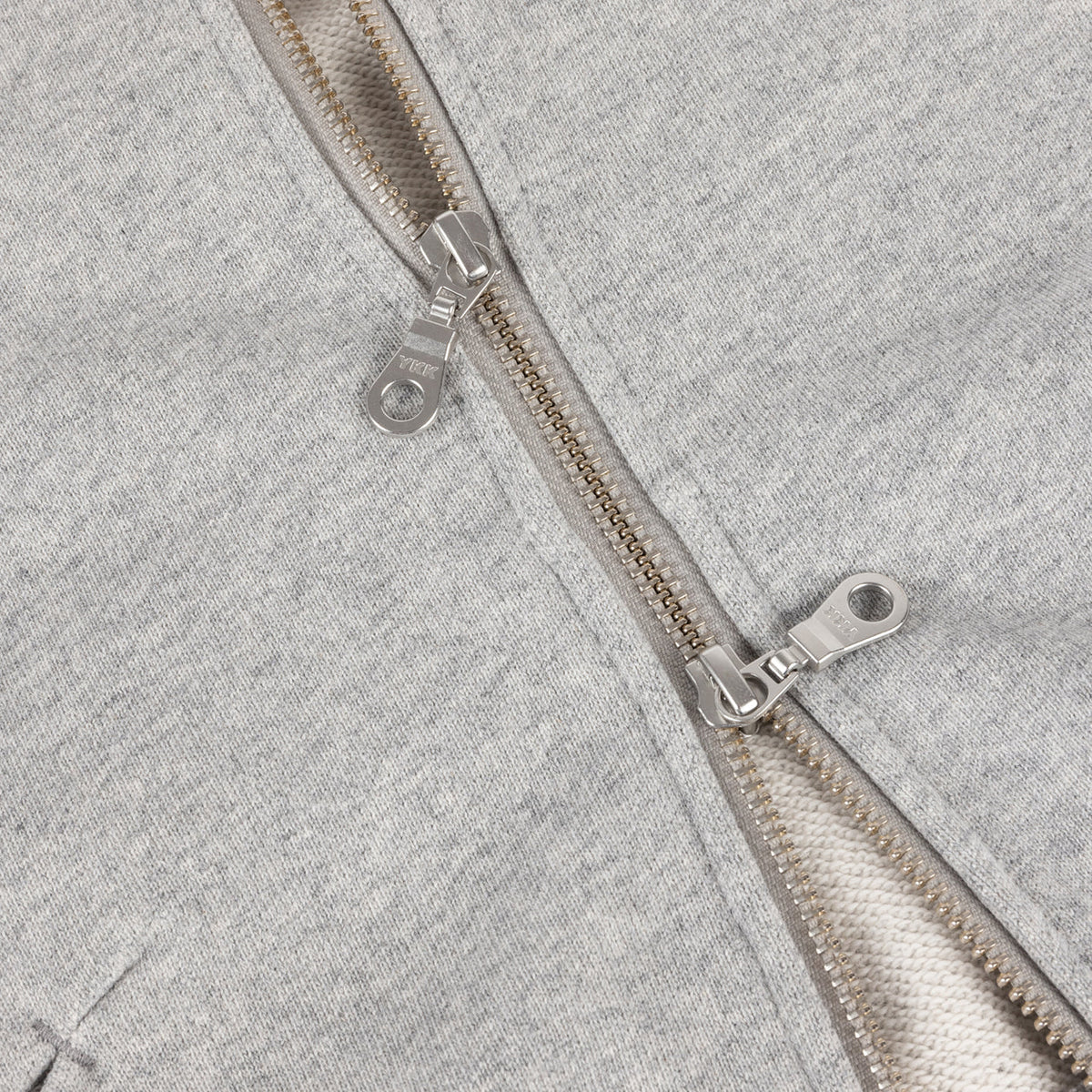 Dime W Cropped Zip Hoodie Heather Gray