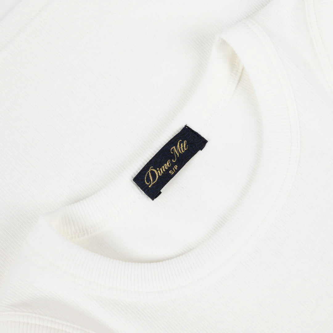 Dime W Classic Rib Tank Top Off White