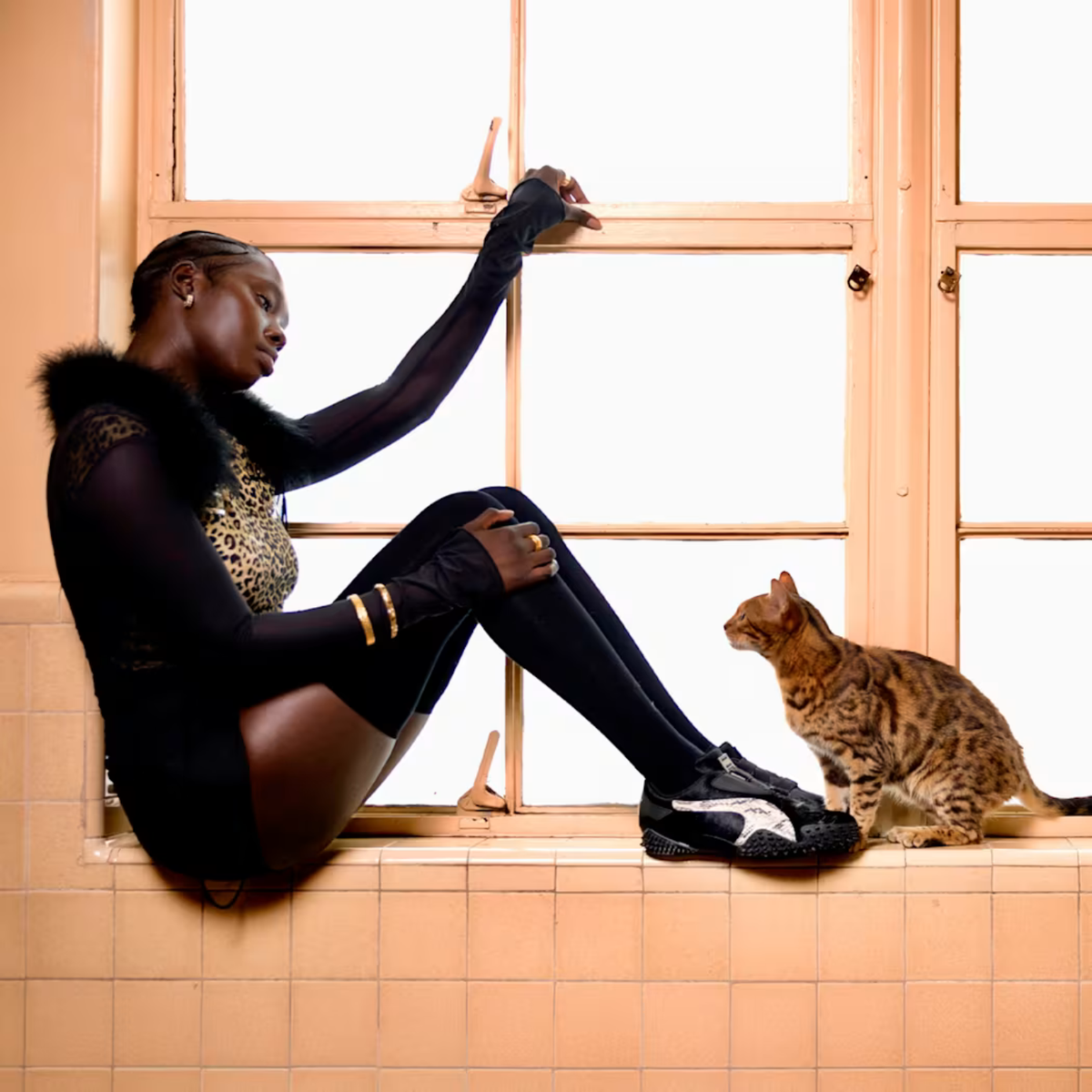 W PUMA X A$AP ROCKY Mostro OG Pony Hair Puma Black/Desert Dust
