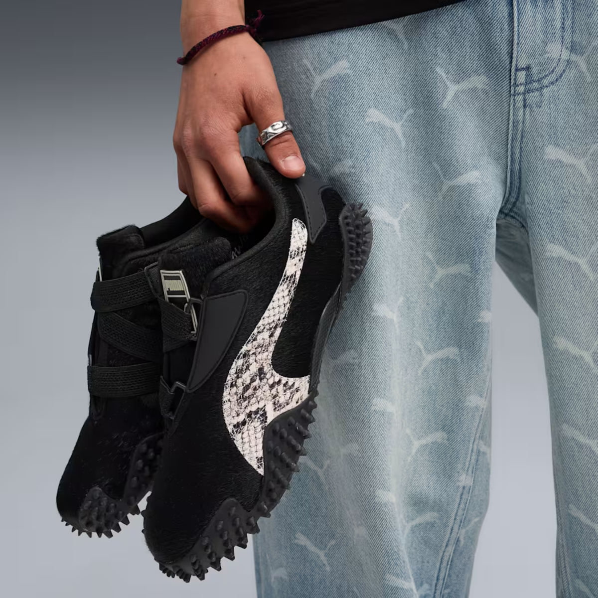 W PUMA X A$AP ROCKY Mostro OG Pony Hair Puma Black/Desert Dust