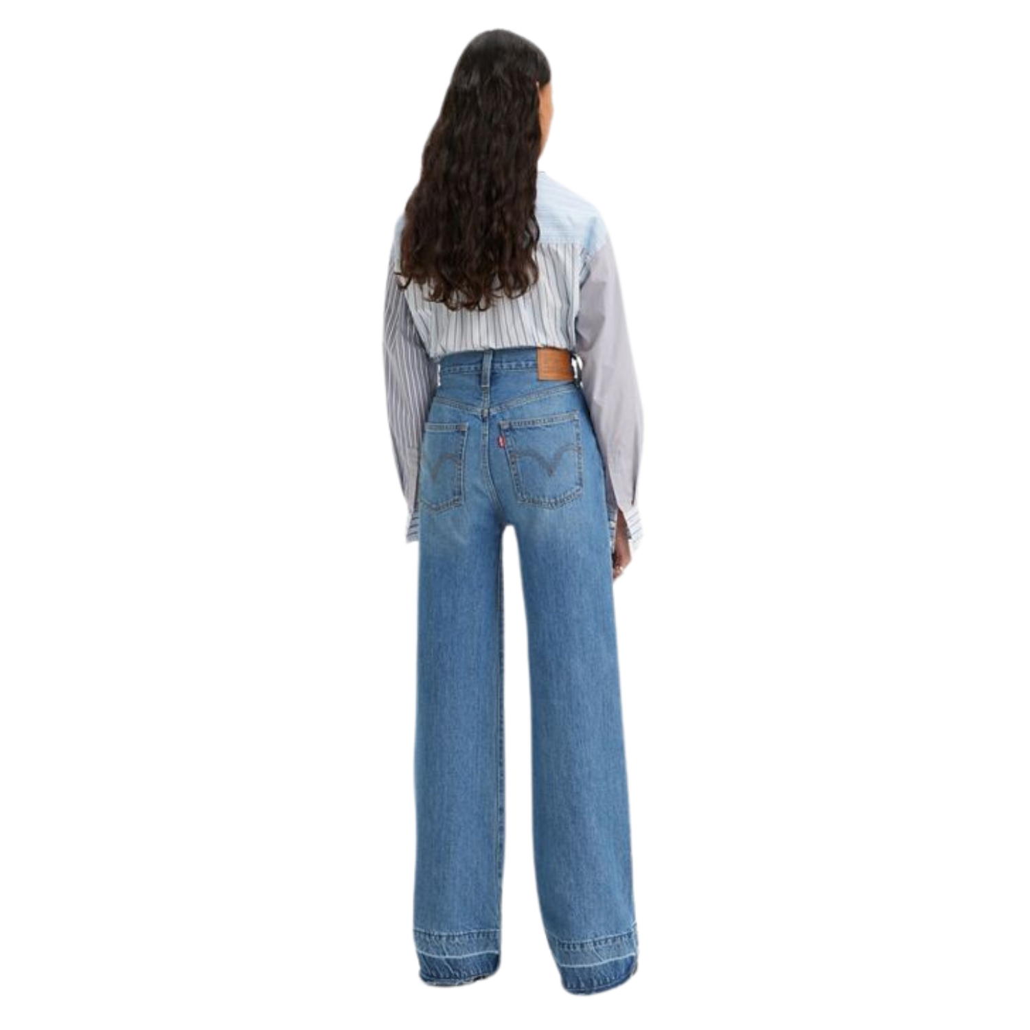Levi's ribcage wide leg best sale jean