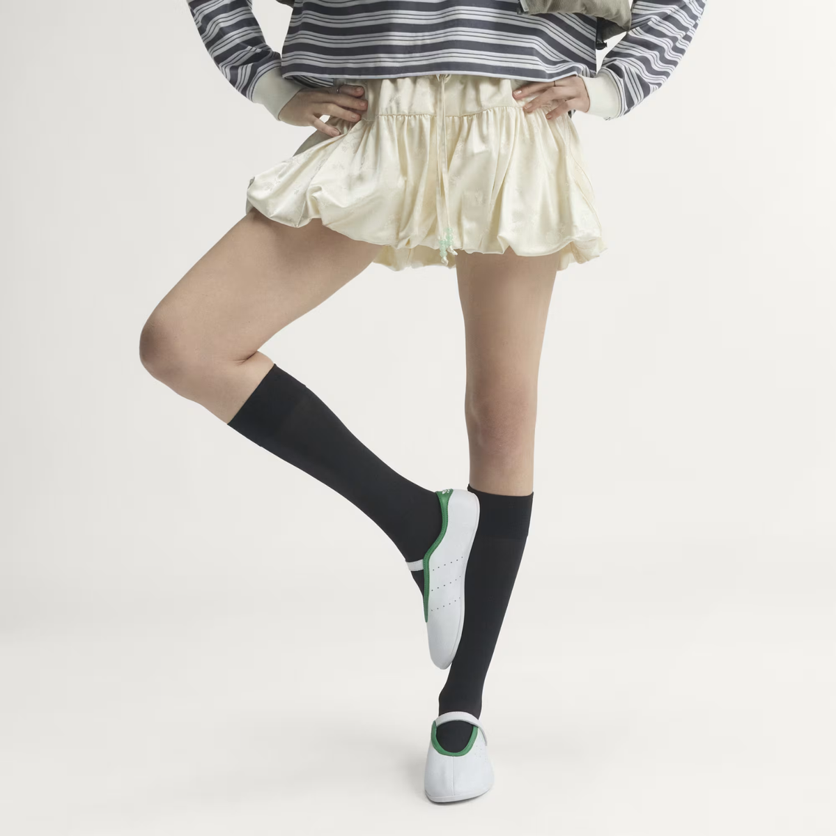 W Stan Smith Lo Ballet White/Green 