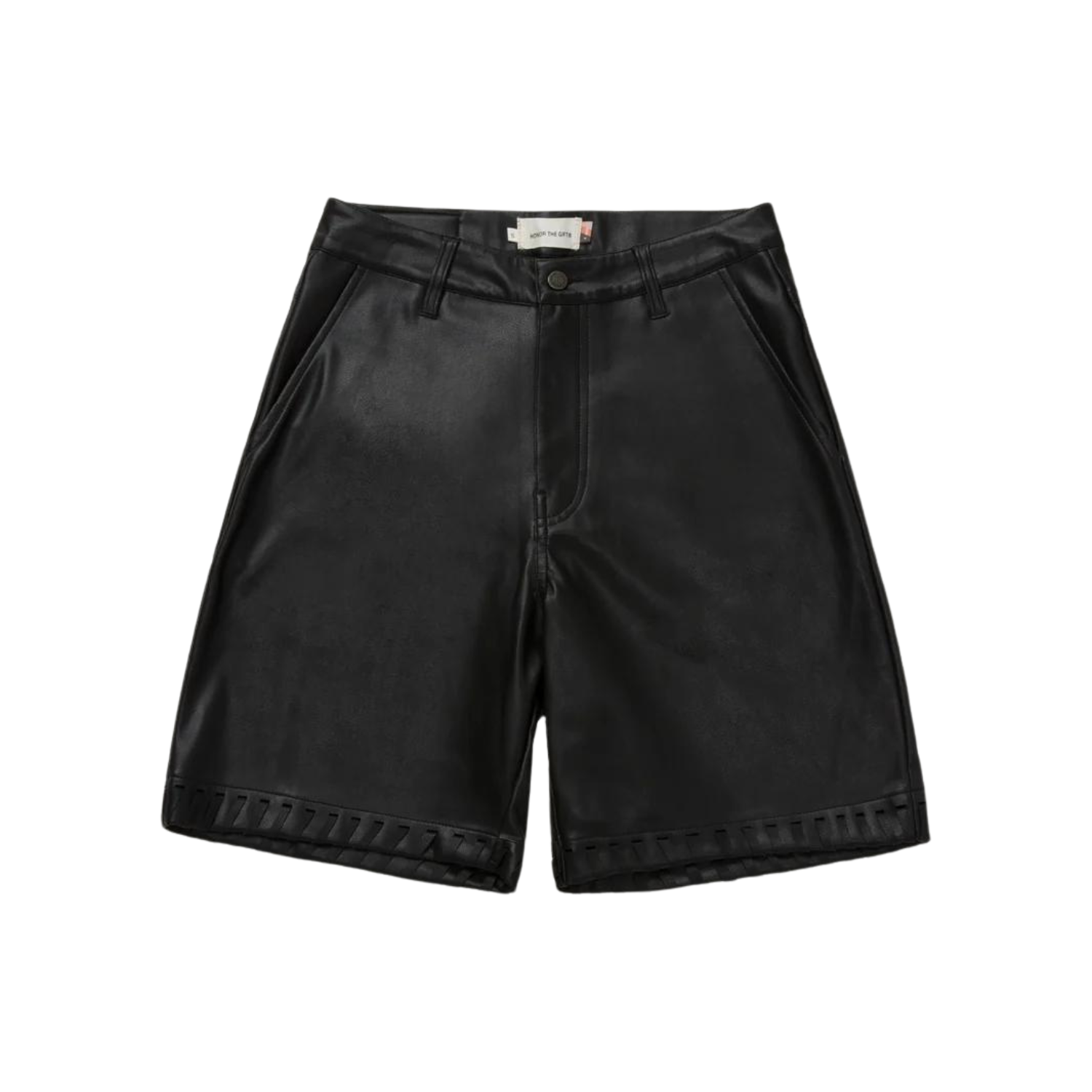 パンツ NKNIT vegan leather short pants black WVEGANLEATHERSHORTBLACK.png?v=