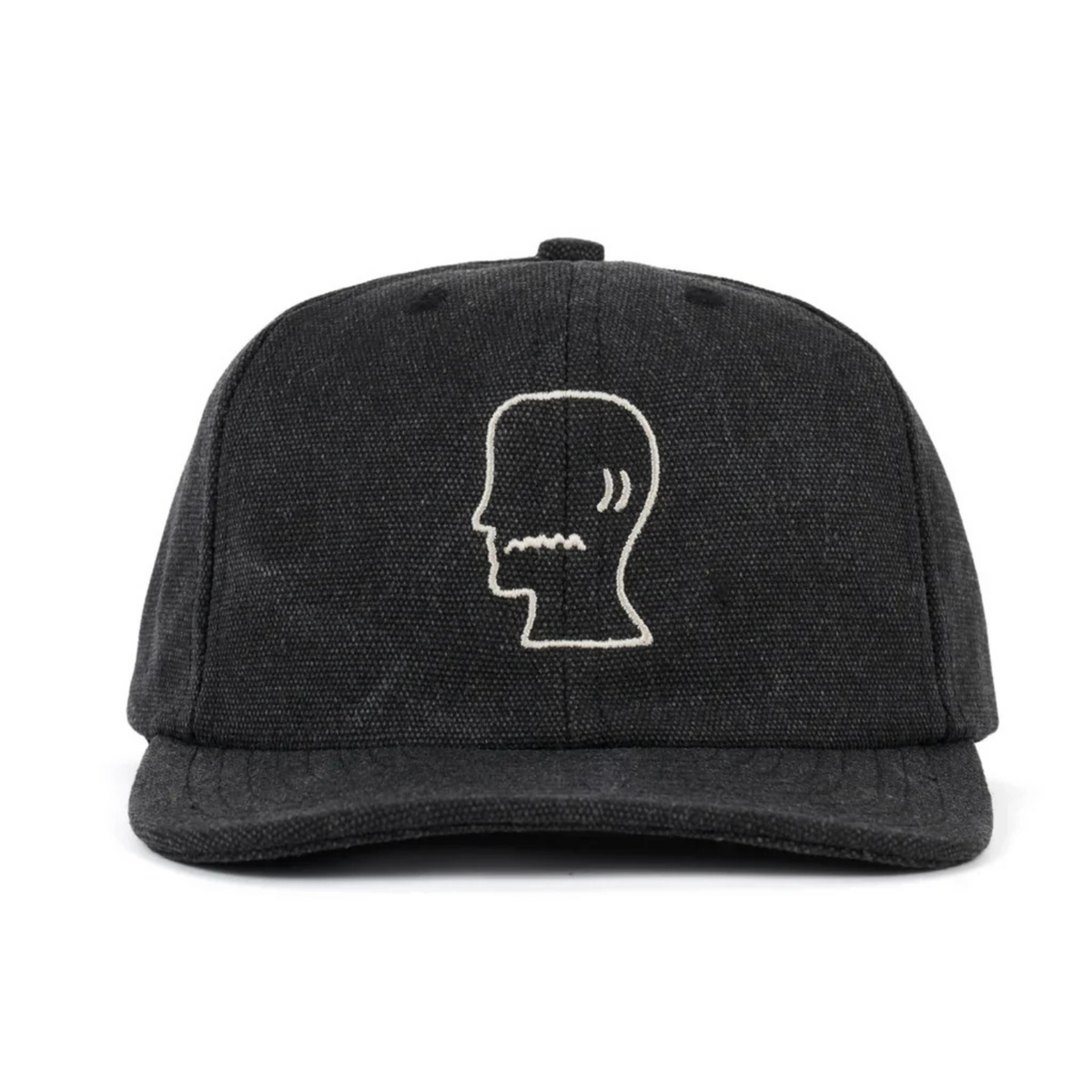 Washed Twill Logohead Hat - Black