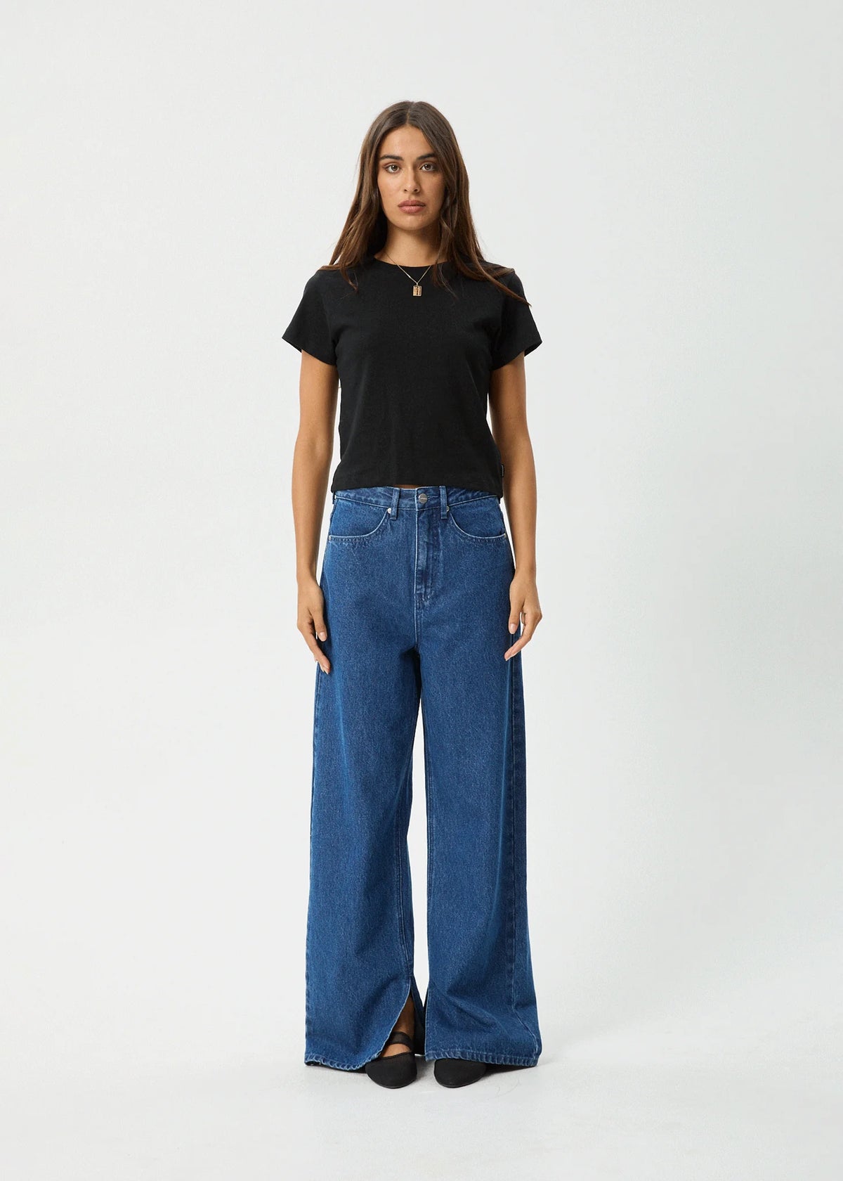 Afends Carmen Baby Tee Black