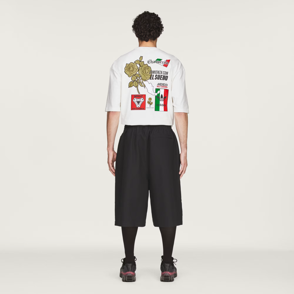 Willy Chavarria Long Twill Short Black
