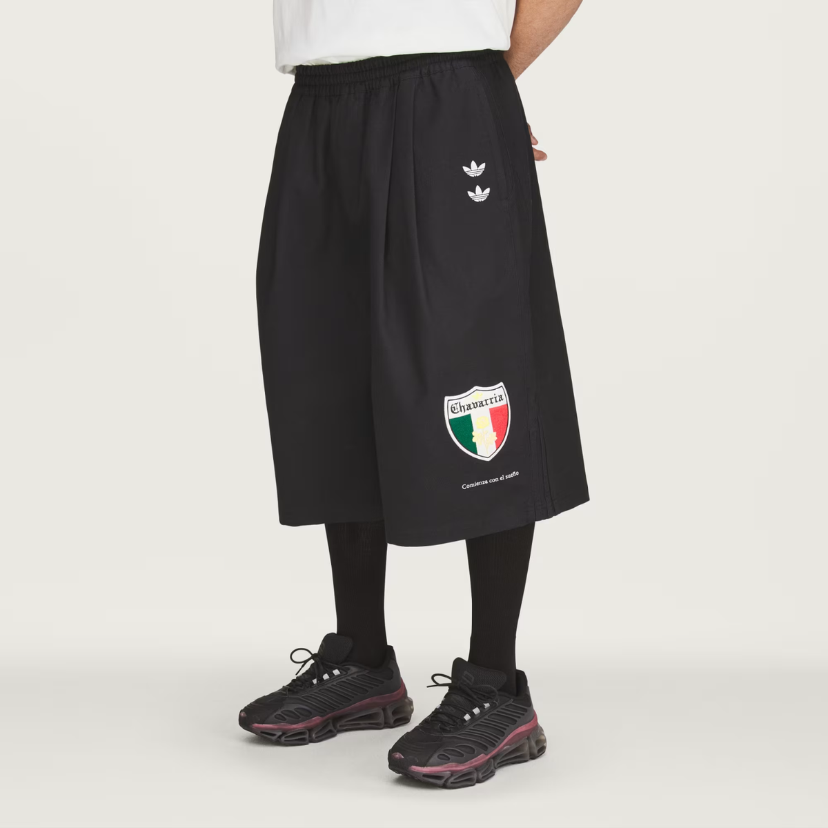 Willy Chavarria Long Twill Short Black