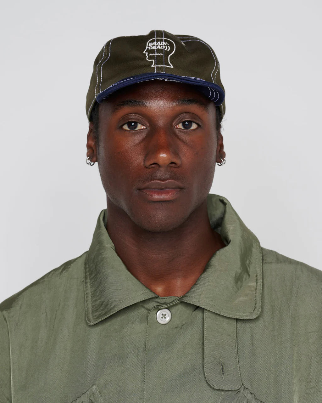 WIRE BRIM 6 PANEL HAT FOREST GREEN I BRAINDEAD Momentum Clothing