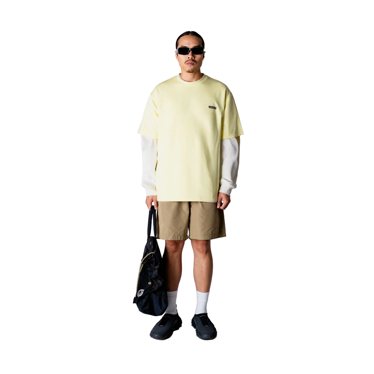 Woodbird Baine Sea Tee Wax Yellow