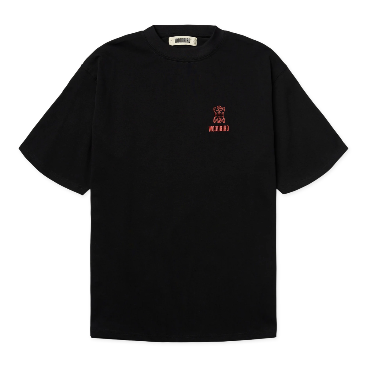 Woodbird Baine Tiger Tee Black