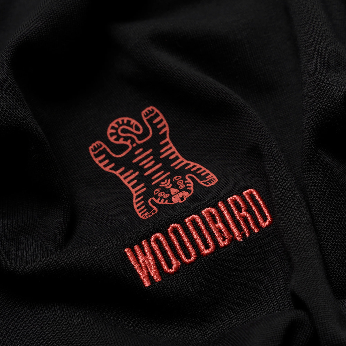 Woodbird Baine Tiger Tee Black