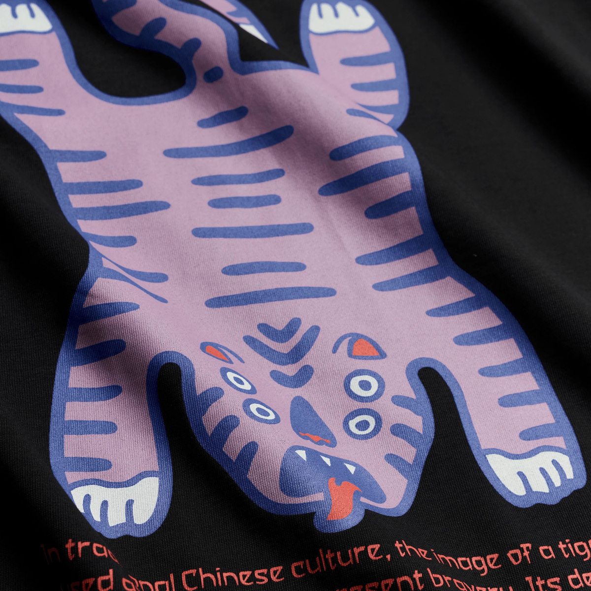 Woodbird Baine Tiger Tee Black
