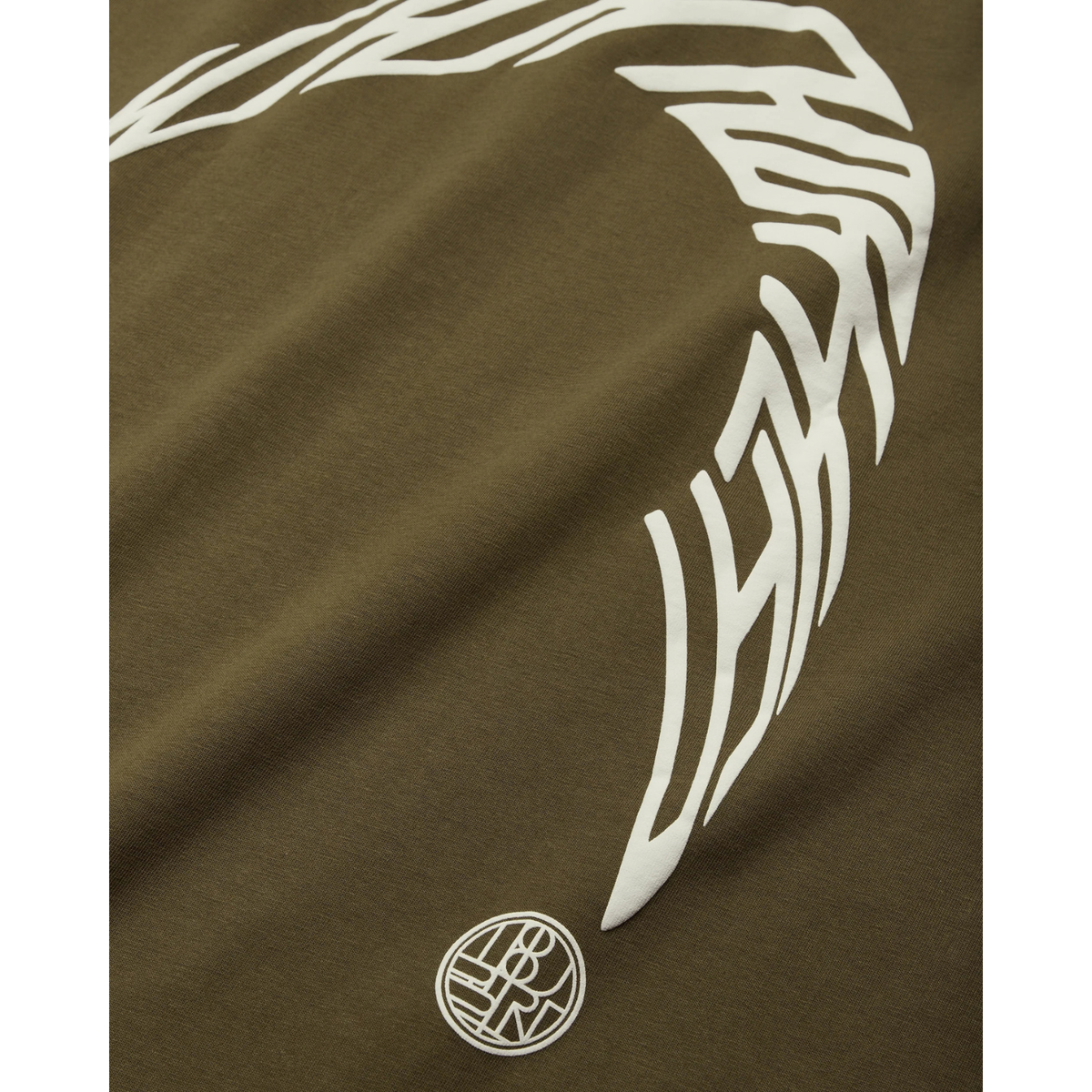Woodbird Baine Warp Tee Dark Olive 