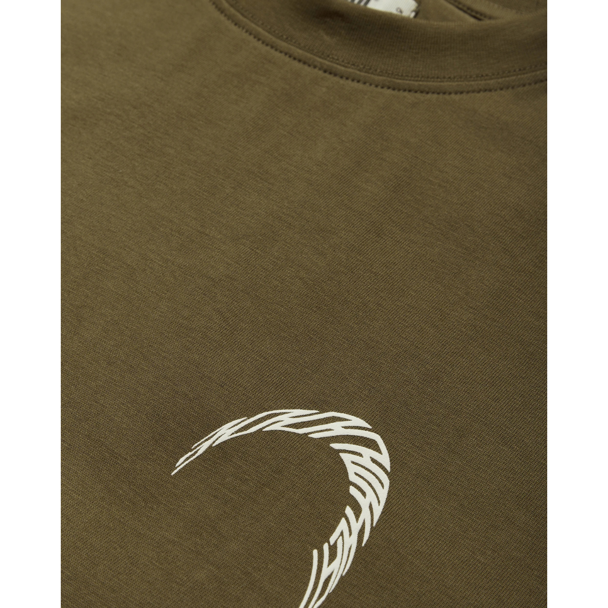 Woodbird Baine Warp Tee Dark Olive 