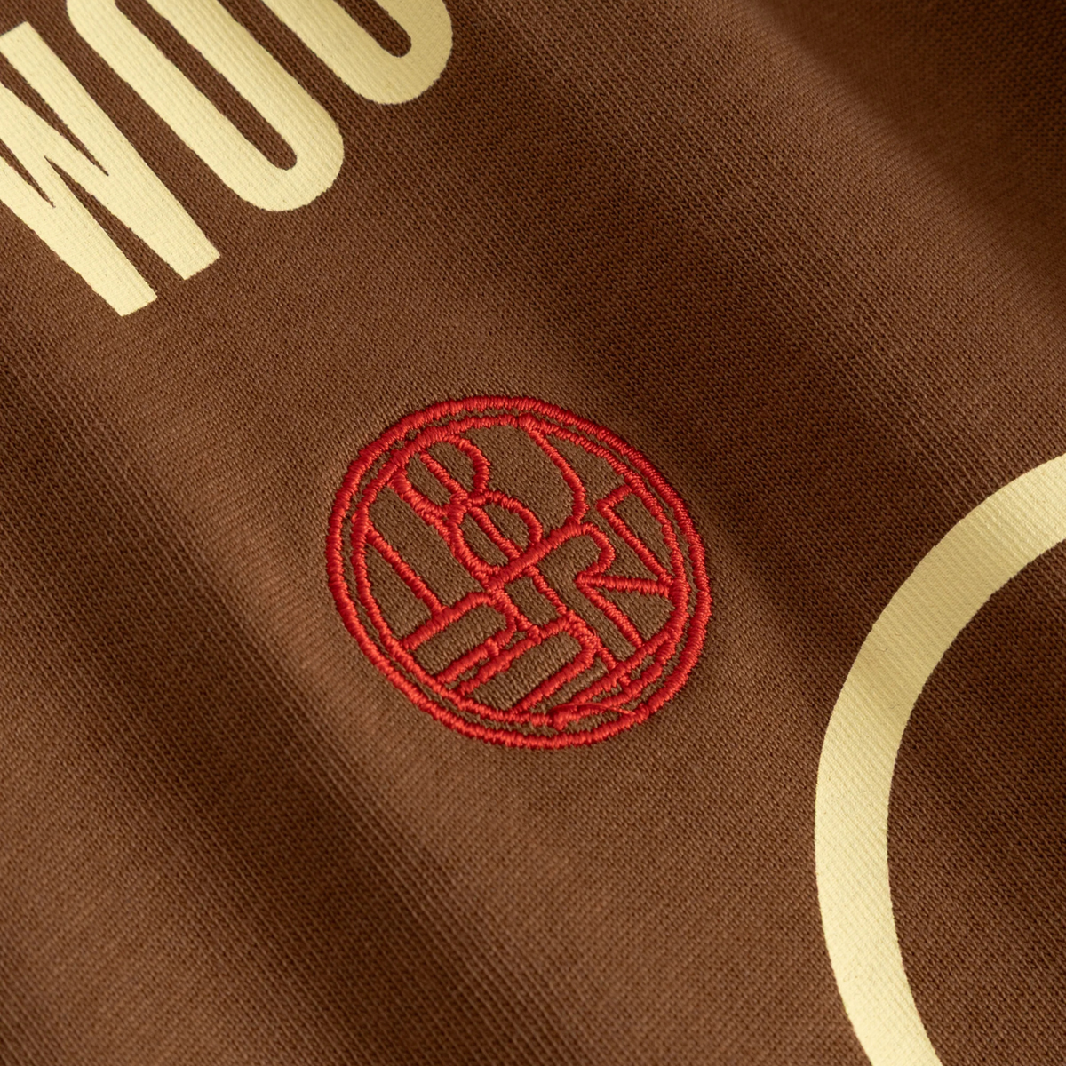 Woodbird Beam Lion Tee Mid Brown