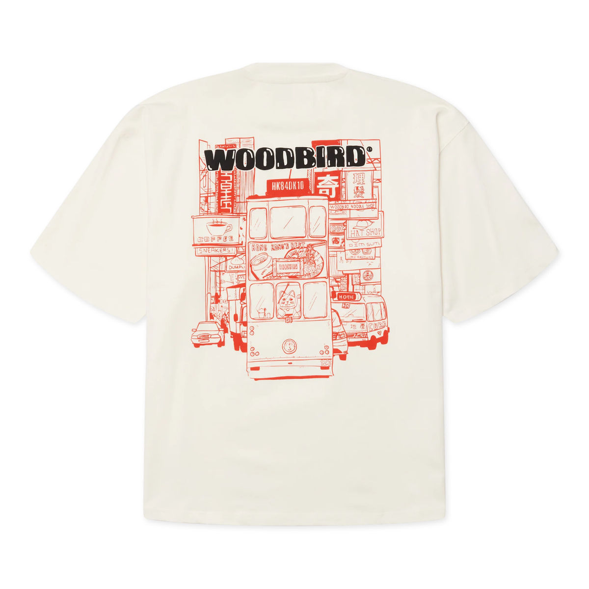 Woodbird Beam Tram Tee Off White