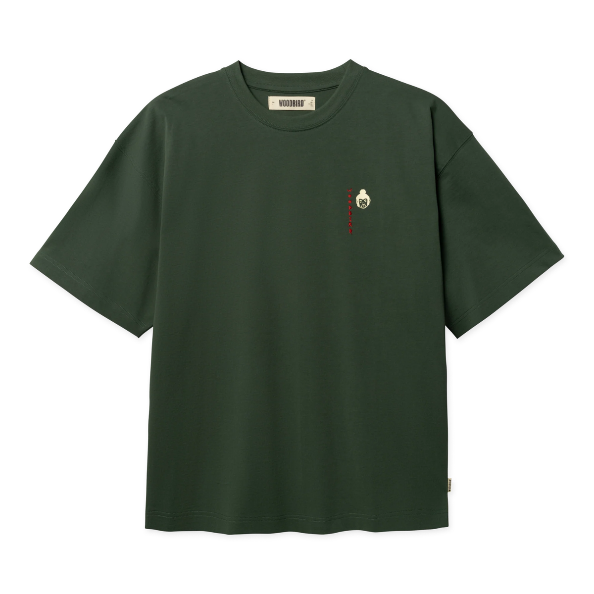 Woodbird Bean Suma Tee Pine Green