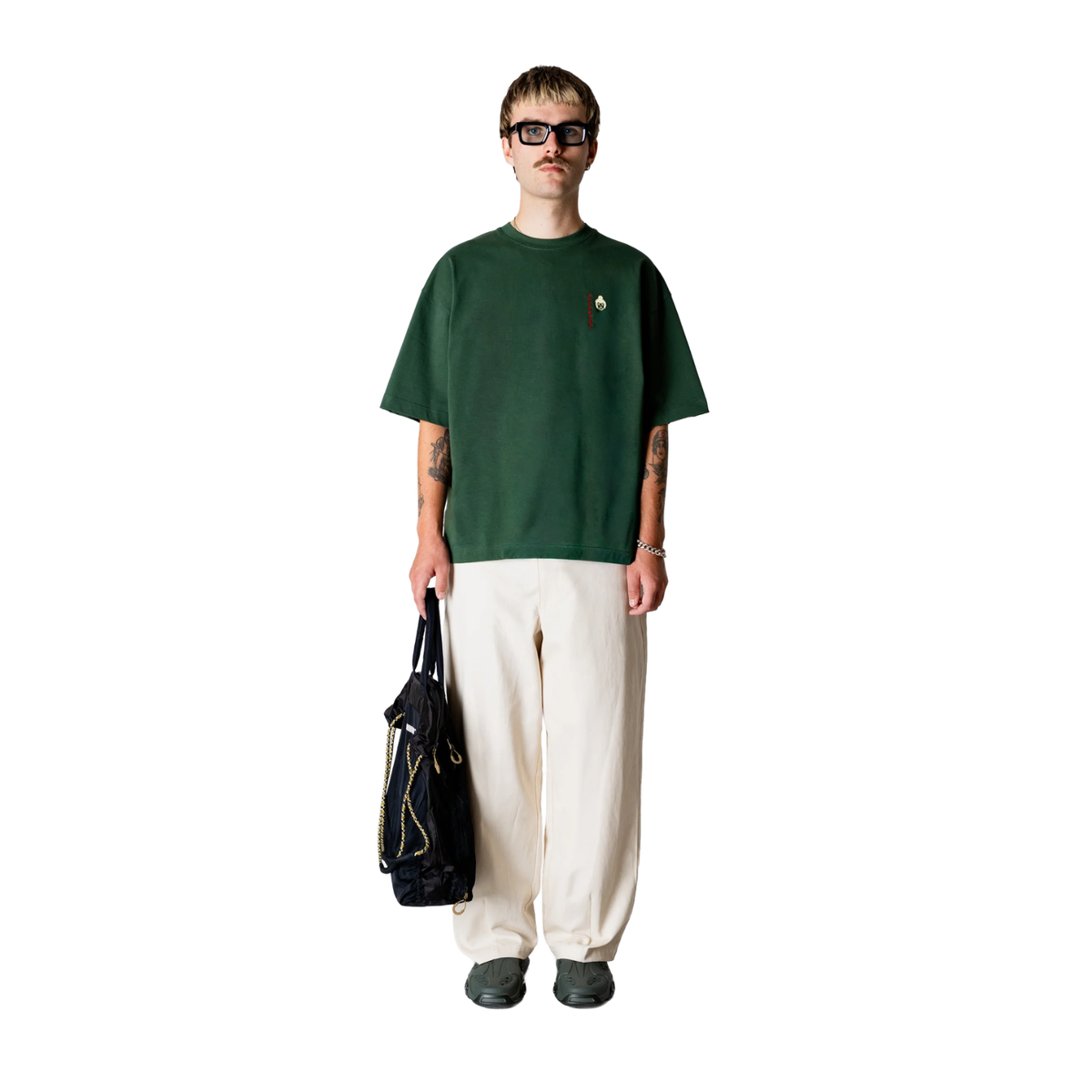 Woodbird Bean Suma Tee Pine Green