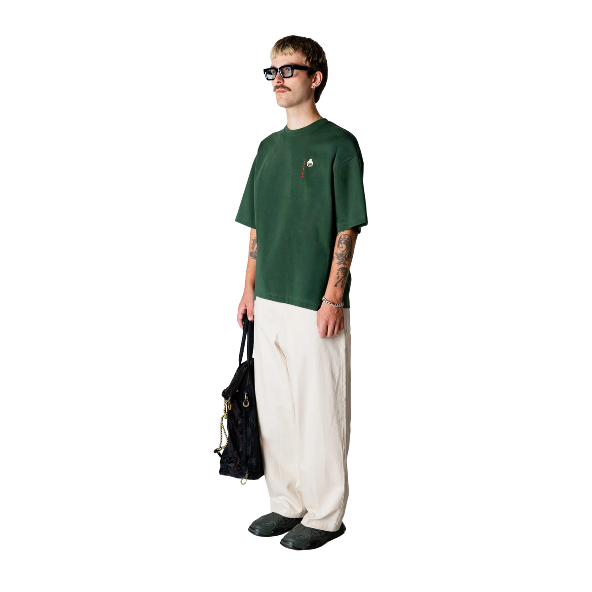Woodbird Bean Suma Tee Pine Green