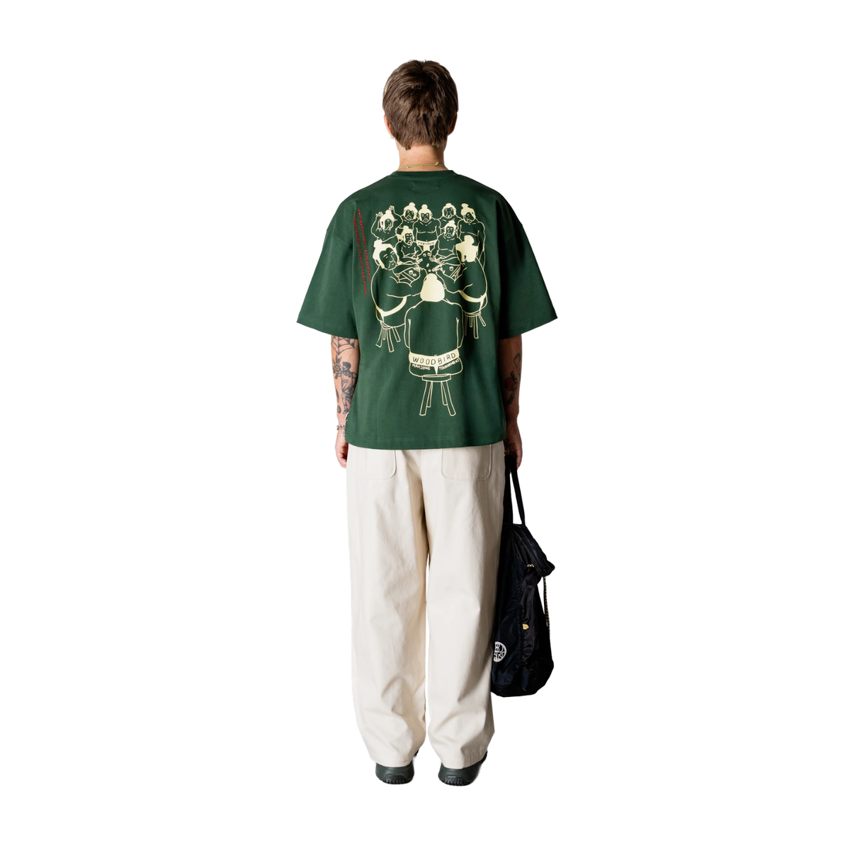 Woodbird Bean Suma Tee Pine Green