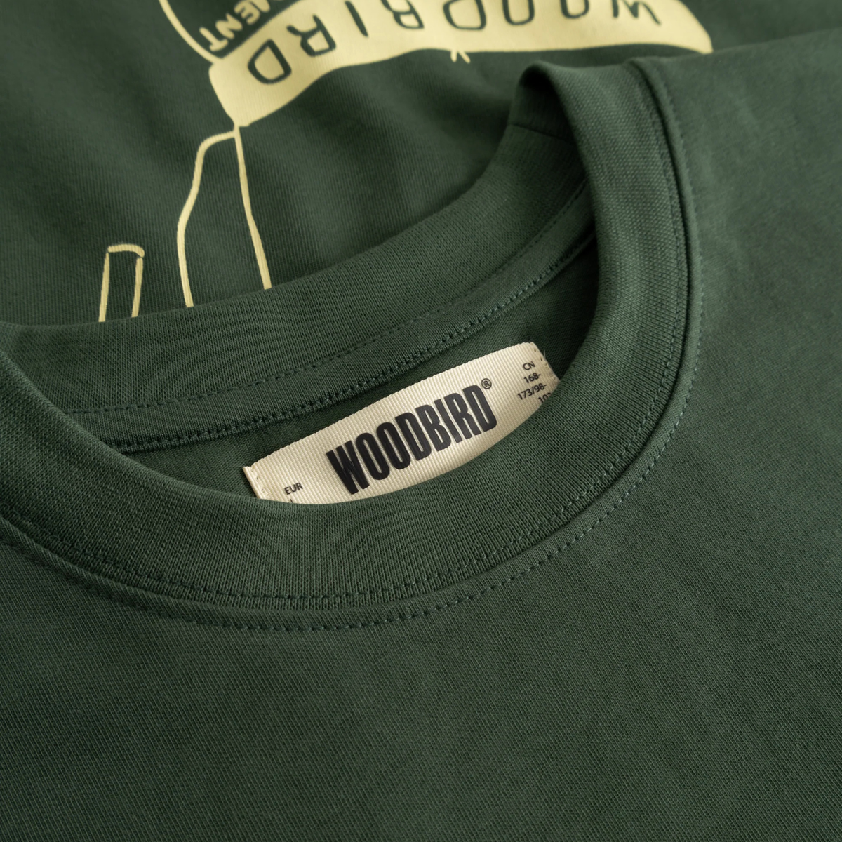 Woodbird Bean Suma Tee Pine Green
