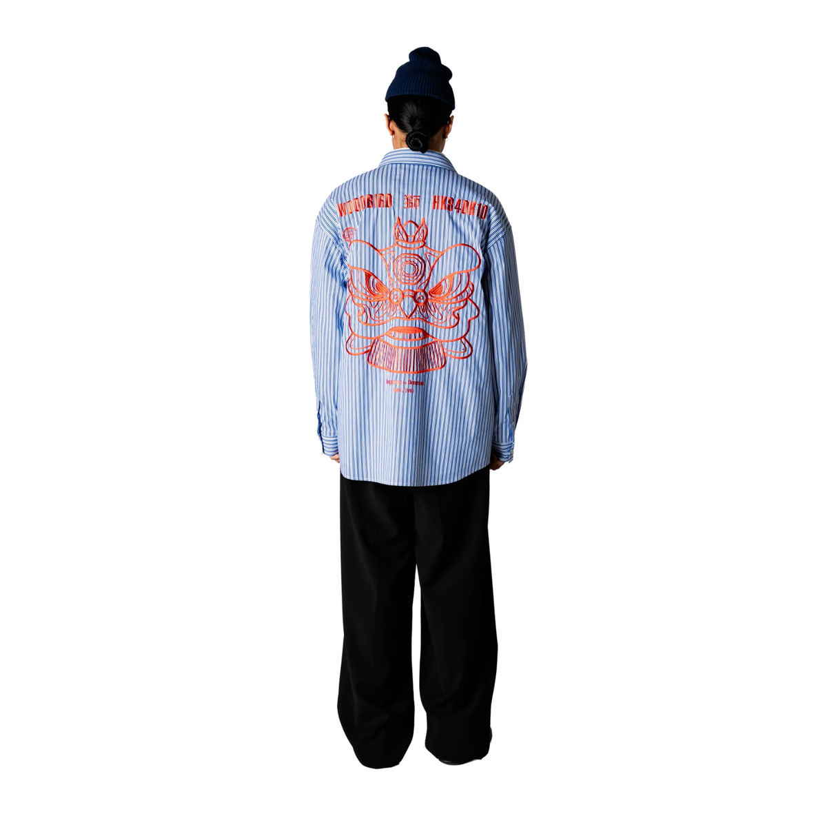 Woodbird Brooks Lion Shirt Light Blue 