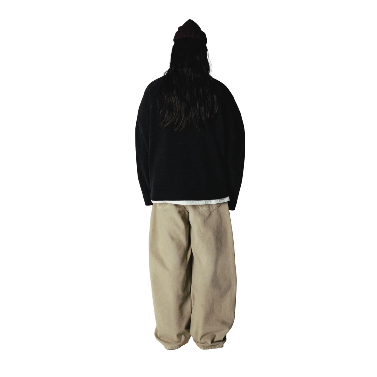 Woodbird Hiro LS Jiu Zip Polo Black 