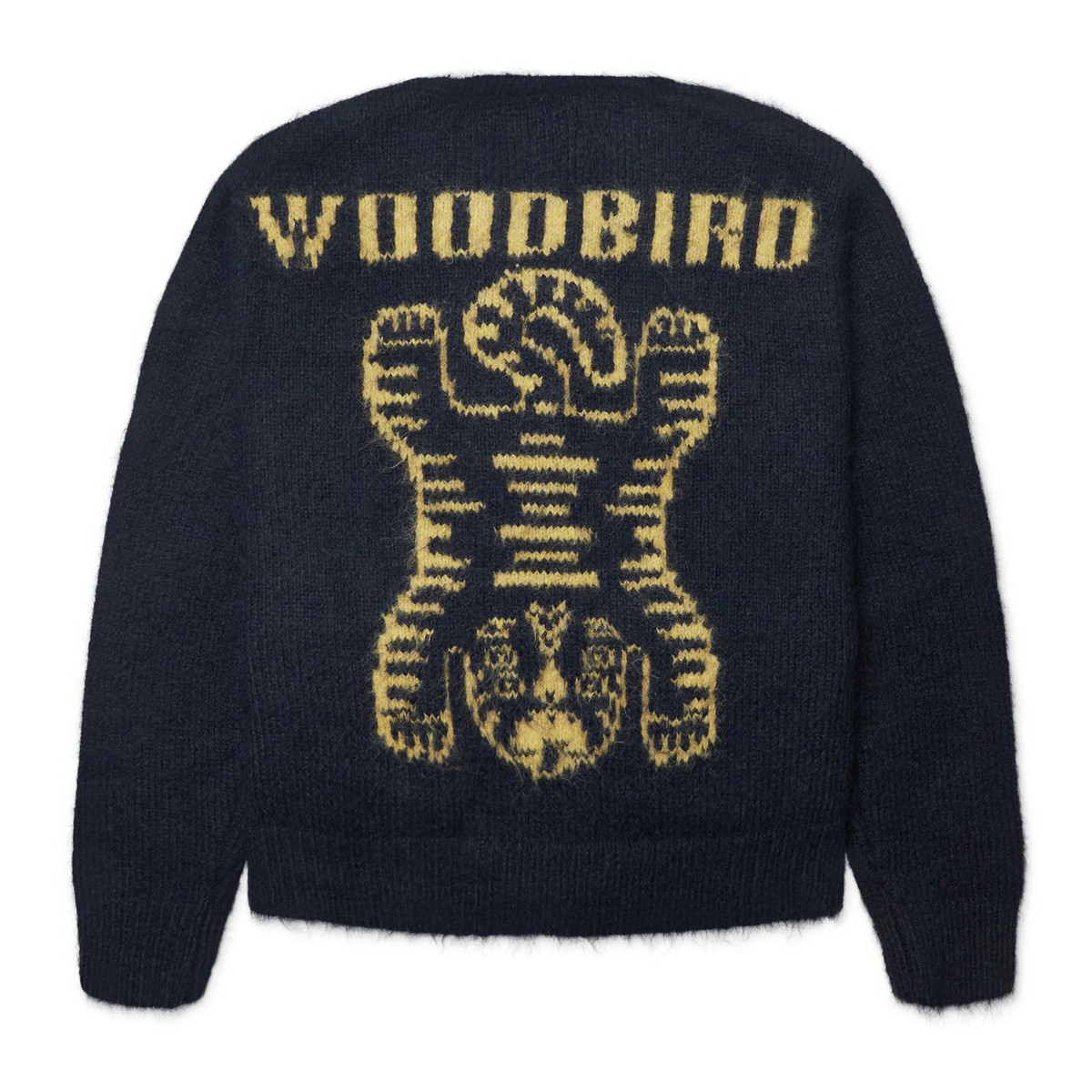 Woodbird Koon Zip Tiger Cardigan Navy 