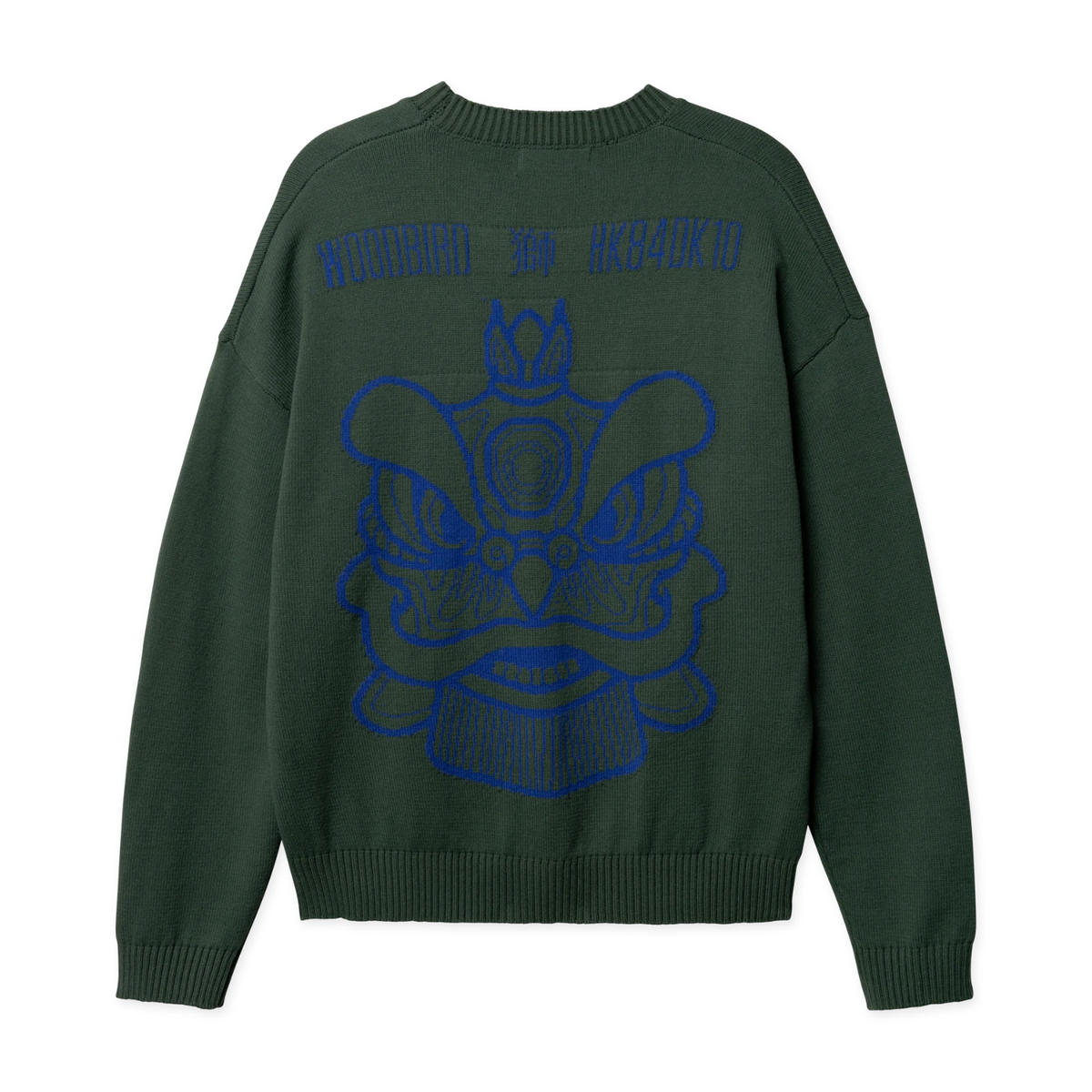 Woodbird Kurt Lion Crew Pine Green