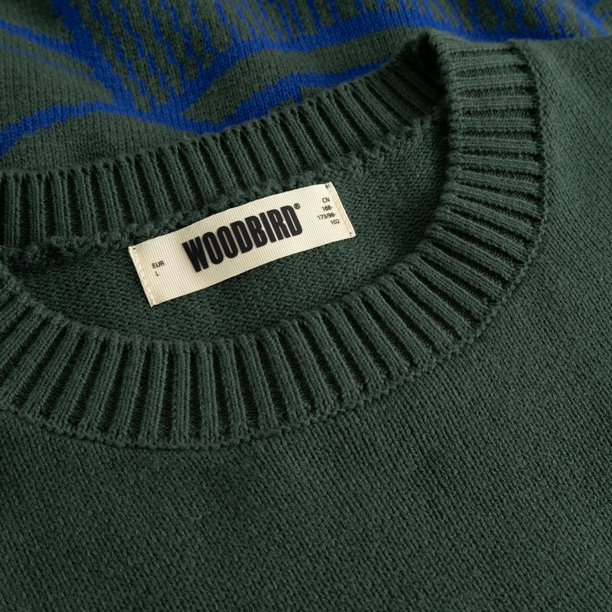 Woodbird Kurt Lion Crew Pine Green