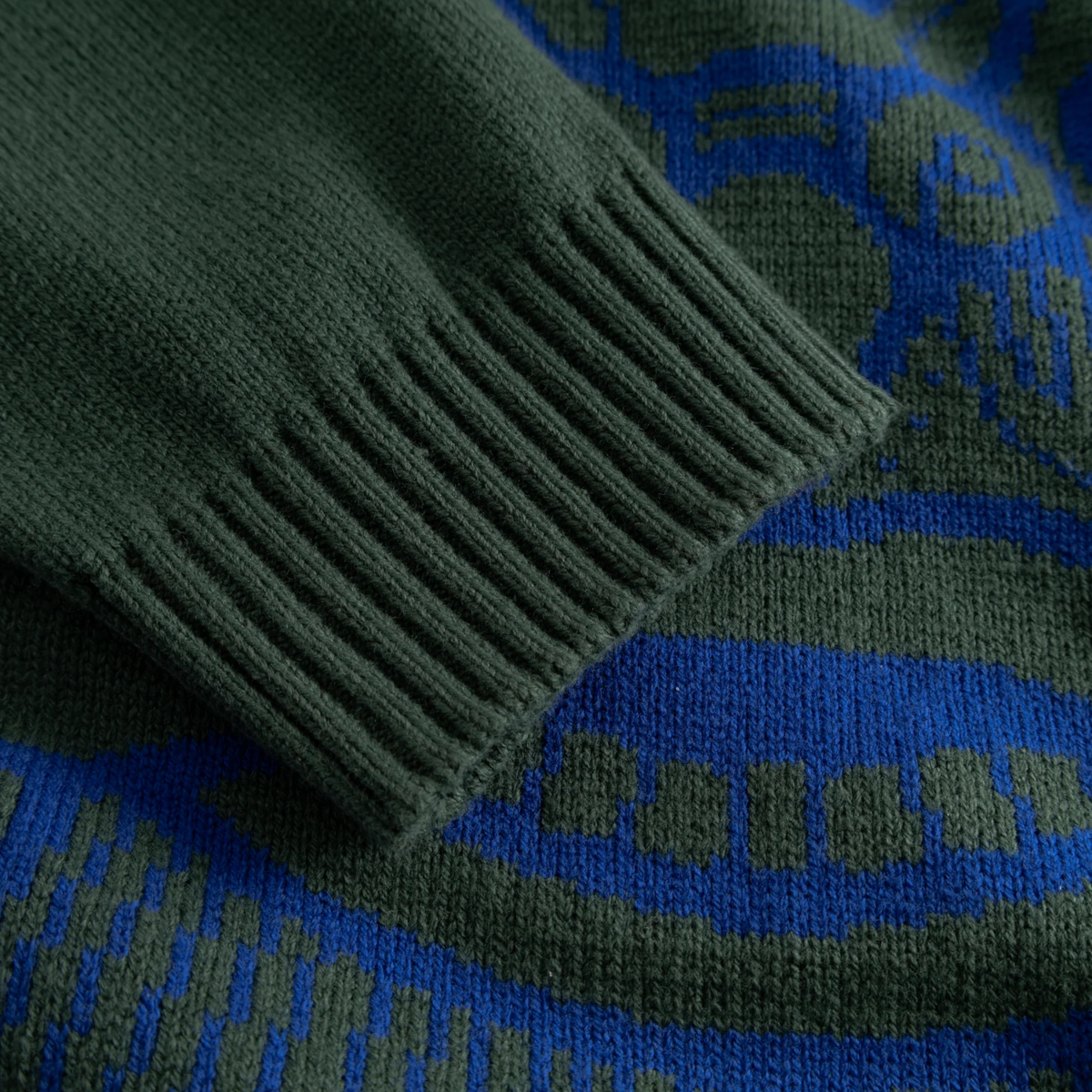 Woodbird Kurt Lion Crew Pine Green