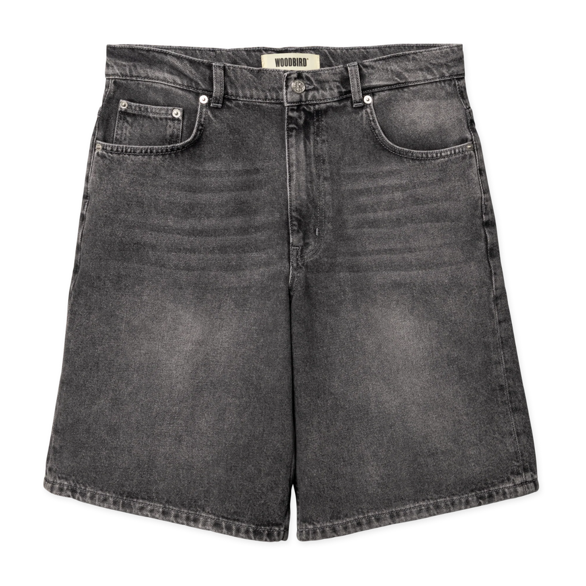 Woodbird Rami Grey Shorts Washed Grey