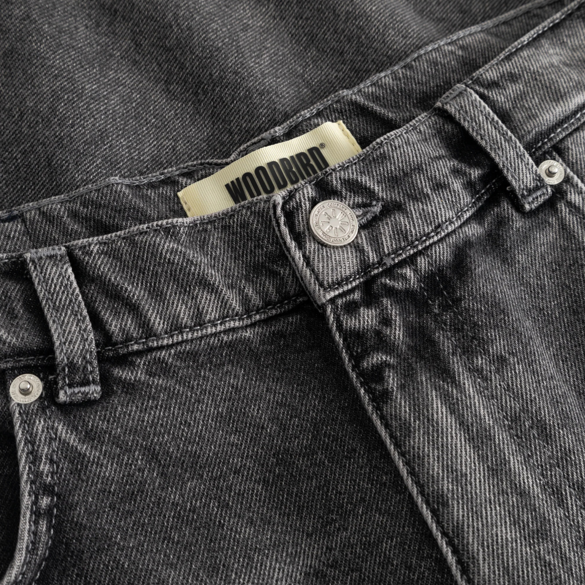 Woodbird Rami Grey Shorts Washed Grey