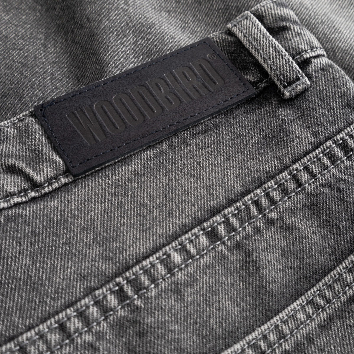 Woodbird Rami Grey Shorts Washed Grey
