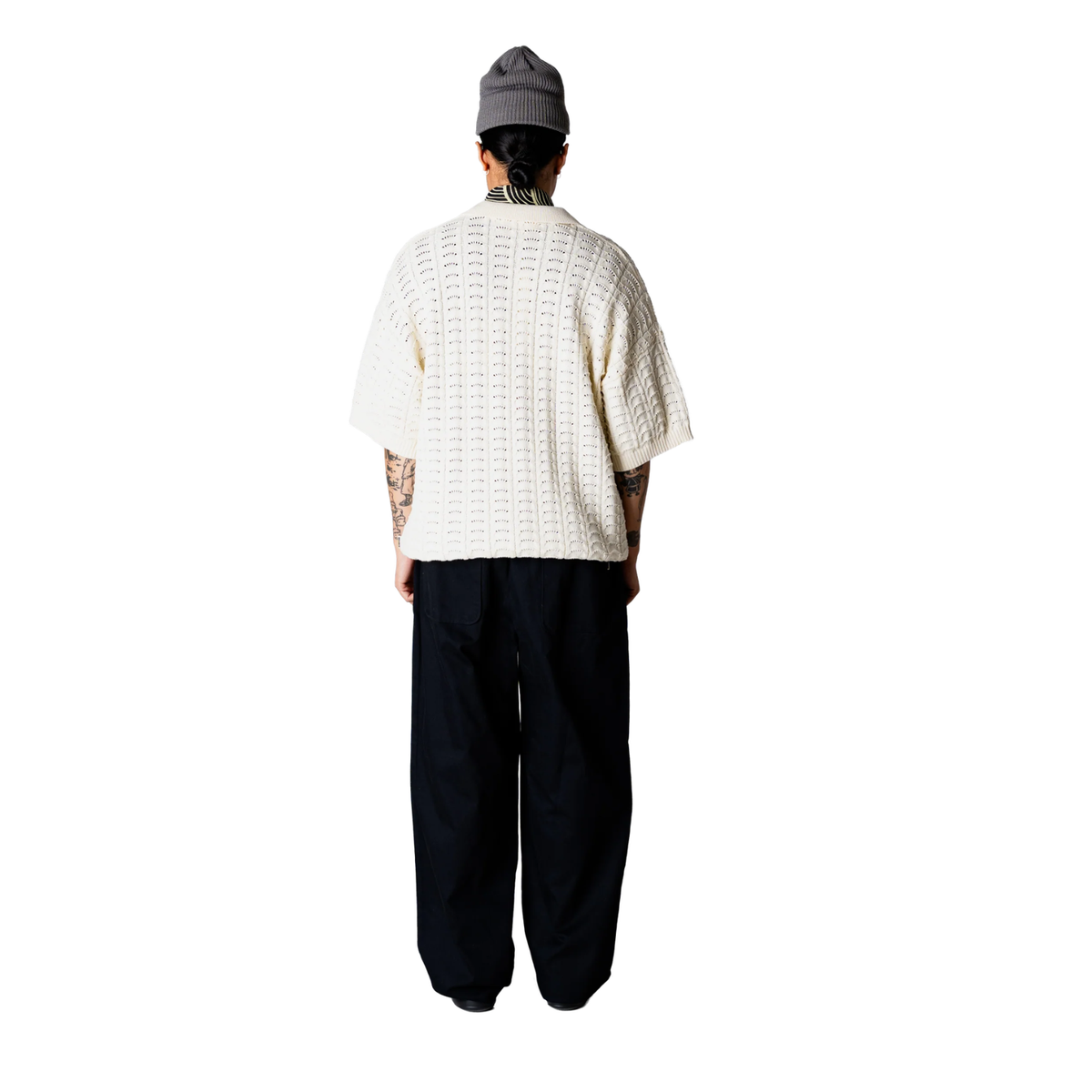 Woodbird Shimo Wave Polo Off-White 