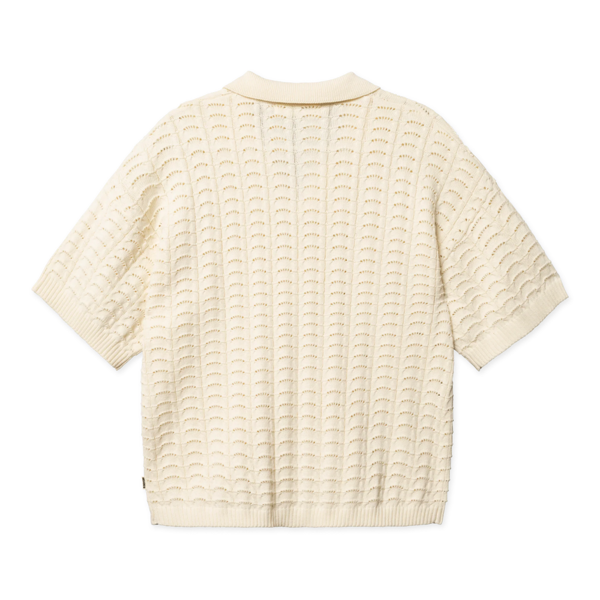 Woodbird Shimo Wave Polo Off-White 