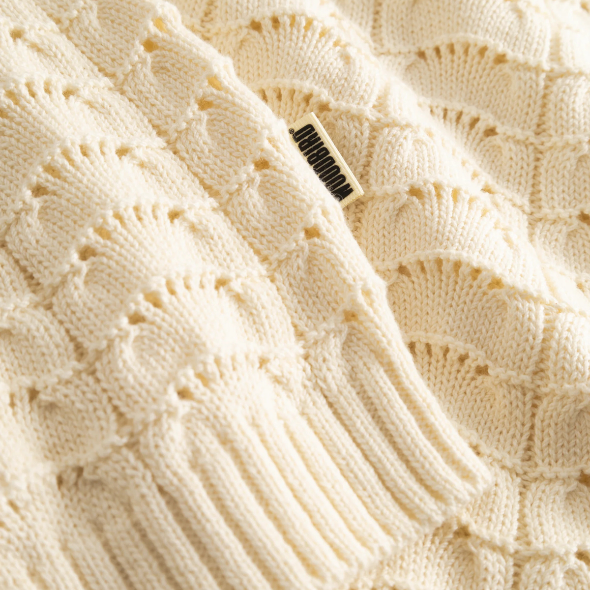 Woodbird Shimo Wave Polo Off-White 