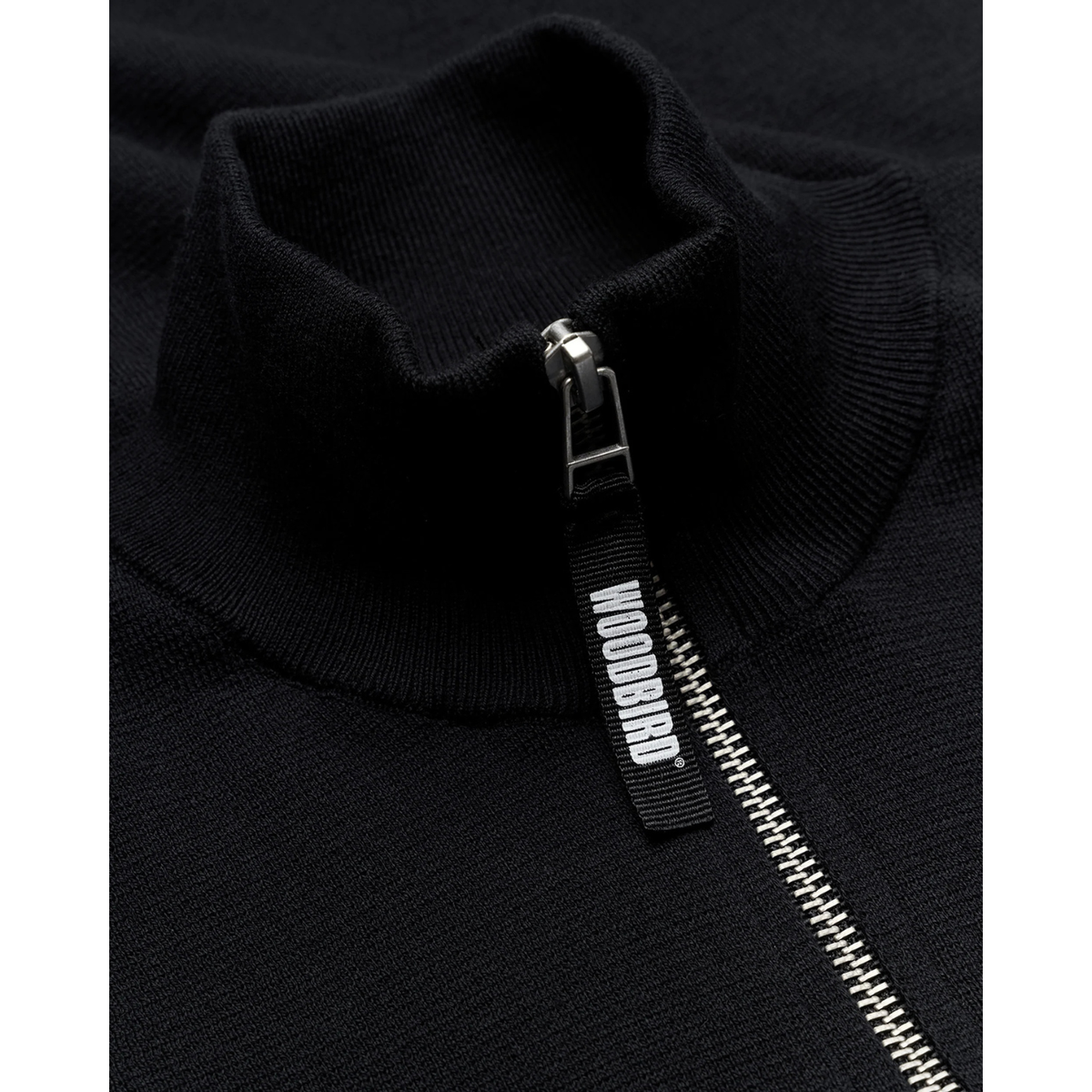 Woodbird W Kimchi SS 1/2 Zip Black
